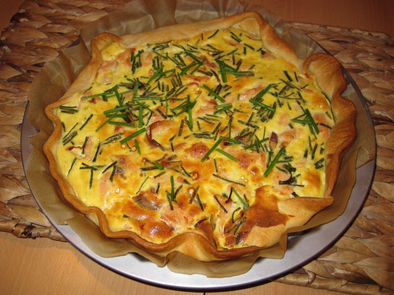 Tarta cu somon mica